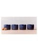 Maxwell & Williams 4-delige set: ovenschalen "Arc" donkerblauw - (H)7 x Ø 10 cm