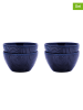 Maxwell & Williams 4-delige set: kommen "Arc" donkerblauw - (H)6,5 cm x Ø 12 cm