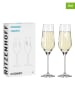 RITZENHOFF 2-delige set: champagneglazen "Oceanside" wit - 250 ml