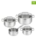 Tefal 7tlg. Set: Edelstahl-Kochgeschirr "Duetto"
