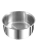 Tefal 4-delige steelpannenset "Ingenio" zilverkleurig/zwart