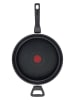 Tefal 2tlg. Set: Schmorpfanne "Hard titanium pro" in Schwarz - Ø 28 cm