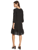 CARTOON Lniana sukienka w kolorze czarnym