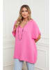 Plus Size Company Tunika w kolorze różowym