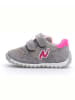 Naturino Leren sneakers "Sammy" grijs/roze