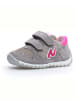 Naturino Skórzane sneakersy "Sammy" w kolorze szaro-różowym