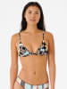 Rip Curl Biustonosz bikini w kolorze czarnym ze wzorem