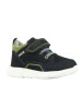 Richter Shoes Skórzane sneakersy w kolorze zielono-czarnym