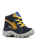Richter Shoes Leren trekkingschoenen donkerblauw/geel