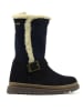 Richter Shoes Leder-Boots in Dunkelblau
