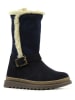 Richter Shoes Leder-Boots in Dunkelblau