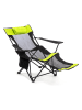 InnovaGoods Campingstuhl in Schwarz/ Gelb - (B)88 x (H)115 x (T)86 cm