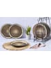Björn 6-delige set: dinerborden "Iris" bruin - Ø 26 cm