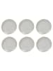 Ard'time 6er-Set: Speiseteller "Nuage" in Creme - Ø 26,5 cm