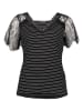 Milan Kiss Shirt in Schwarz/ Weiß