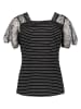Milan Kiss Shirt in Schwarz/ Weiß