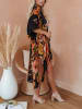 Milan Kiss Kimono w kolorze czarno-pomarańczowym