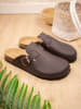 BABUNKERS Family Leder-Clogs in Braun