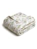 Rodier Satin-Tagesdecke "Jardin de Fleurs" in Weiß