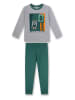 Sanetta Pyjama in Grau/ Grün