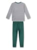 Sanetta Pyjama in Grau/ Grün
