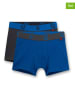 Sanetta 2er-Set: Boxershorts in Anthrazit/ Blau