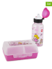 Emsa 2-delige set: drinkfles en broodtrommel roze