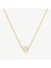 DIAMANTA Gouden ketting "Petit solitaire" met diamant - (L)42 cm