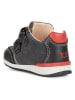 Geox Skórzane sneakersy "Rishon" w kolorze czarnym
