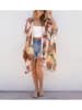 LA Angels Kimono in Beige/ Bunt
