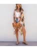 LA Angels Kimono in Beige/ Bunt