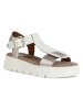 Geox Sandalen "Dandra" wit/goudkleurig