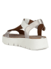 Geox Sandalen "Dandra" wit/goudkleurig
