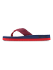Flip Flop Zehentrenner "Comfy Tex" in Dunkelblau/ Rot