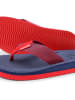 Flip Flop Zehentrenner "Comfy Tex" in Dunkelblau/ Rot