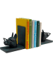 Kare 2-delige set: boekensteunen "Smart Doggo" zwart - (B)32 x (H)17 x (D)12 cm