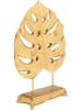 Kare Decoratief object "Monstera Leaf" goudkleurig - (B)26,5 x (H)36 x (D)9 cm