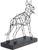 Kare Figurka dekoracyjna "Attack Dog" w kolorze czarnym - 30,5 x 35,5 x 13 cm