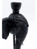 Kare Świecznik "Elephant Head" w kolorze czarnym - 16 x 35,5 x 11,5 cm