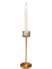 Kare Kerzenständer "Rakel" in Messing - (H)28 x Ø 8 cm