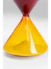 Kare Zandloper "Timer" oranje/rood - (H)18 x Ø 12 cm