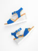 Zapato Leder-Keilsandaletten in Blau
