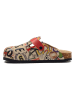 Calceo Clogs in Beige/ Bunt