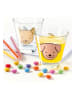 LEONARDO 2er-Set: Trinkgläser "Tiere" in Transparent/ Beige - 225 ml