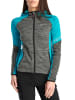 McKee's Fleece vest "Lucrezia" grijs/turquoise