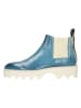 MELVIN & HAMILTON Leder-Chelsea-Boots "Sally 175" in Blau/ Creme