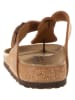 Birkenstock Leder-Zehentrenner "Medina" in Hellbraun