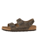 Birkenstock Leren sandalen "Milano" bruin - wijdte S
