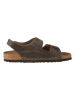 Birkenstock Leren sandalen "Milano" bruin - wijdte S