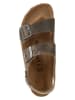 Birkenstock Skórzane sandały "Milano" w kolorze brązowym